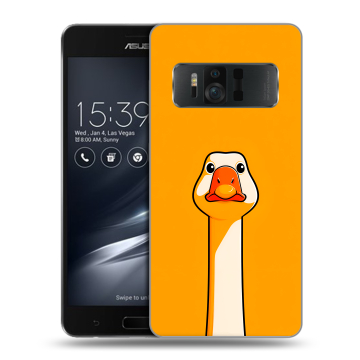 Силиконовый чехол на ASUS ZenFone AR с принтом Смешная утка