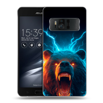 Силиконовый чехол на ASUS ZenFone AR с принтом Медведь