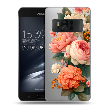 Силиконовый чехол на ASUS ZenFone AR с принтом цветы