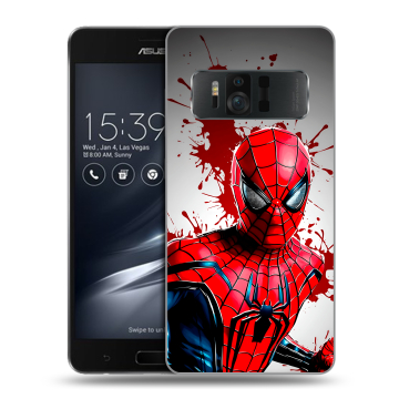 Силиконовый чехол на ASUS ZenFone AR с принтом Spiderman Человек паук