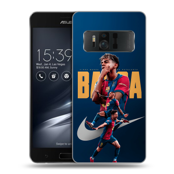 Силиконовый чехол на ASUS ZenFone AR с принтом Барселона Barca Yamal Силиконовый чехол на ASUS ZenFone AR с принтом Барселона Barca Yamal