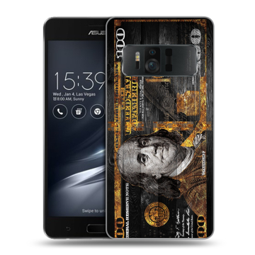 Силиконовый чехол на ASUS ZenFone AR с принтом Доллар деньги