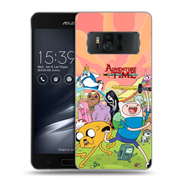 Силиконовый чехол на ASUS ZenFone AR с принтом Adventure time Время приключений