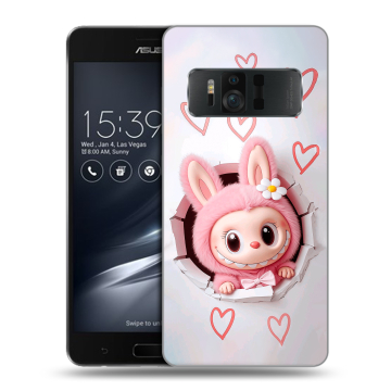 Силиконовый чехол на ASUS ZenFone AR с принтом Labubu Лабубу