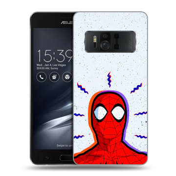 Силиконовый чехол на ASUS ZenFone AR с принтом Spiderman Человек паук