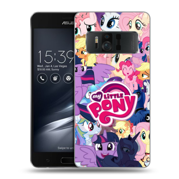 Силиконовый чехол на ASUS ZenFone AR с принтом My little pony Дружба чудо