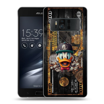 Силиконовый чехол на ASUS ZenFone AR с принтом Дональд Дак Доллар Силиконовый чехол на ASUS ZenFone AR с принтом Дональд Дак Доллар