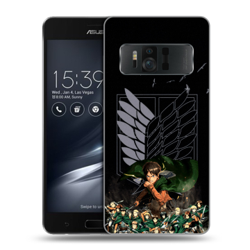 Силиконовый чехол на ASUS ZenFone AR с принтом Атака титанов Силиконовый чехол на ASUS ZenFone AR с принтом Атака титанов