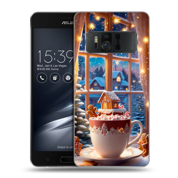 Силиконовый чехол на ASUS ZenFone AR с принтом Новый год