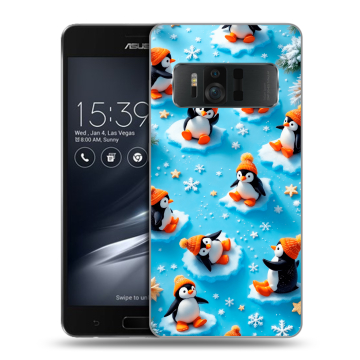 Силиконовый чехол на ASUS ZenFone AR с принтом Новый год