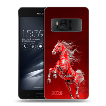 Силиконовый чехол на ASUS ZenFone AR с принтом Новый год