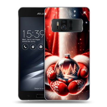 Силиконовый чехол на ASUS ZenFone AR с принтом Новый год