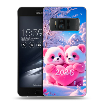 Силиконовый чехол на ASUS ZenFone AR с принтом Новый год