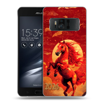 Силиконовый чехол на ASUS ZenFone AR с принтом Новый год