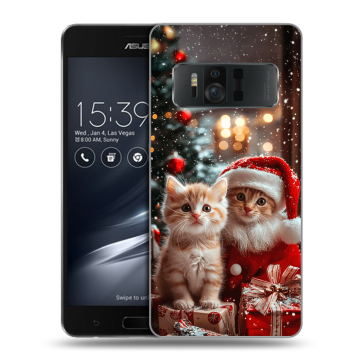 Силиконовый чехол на ASUS ZenFone AR с принтом Новый год