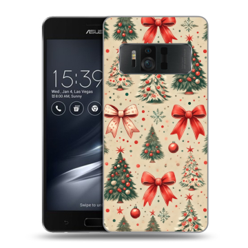 Силиконовый чехол на ASUS ZenFone AR с принтом Новый год
