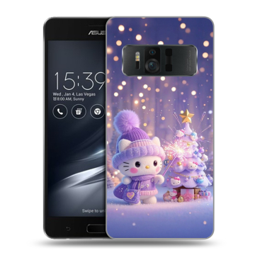 Силиконовый чехол на ASUS ZenFone AR с принтом Новый год