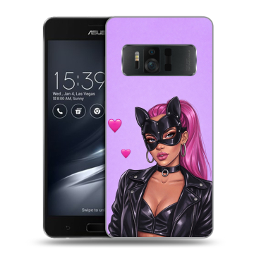 Силиконовый чехол на ASUS ZenFone AR с принтом женский