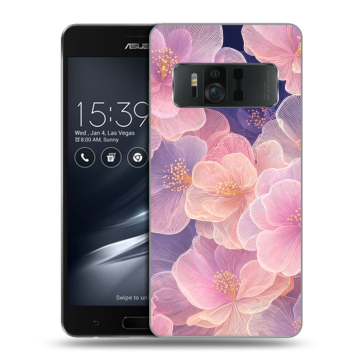 Силиконовый чехол на ASUS ZenFone AR с принтом женский