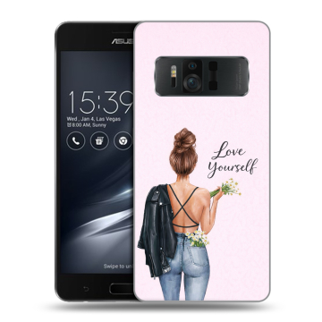 Силиконовый чехол на ASUS ZenFone AR с принтом женский Силиконовый чехол на ASUS ZenFone AR с принтом женский