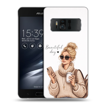 Силиконовый чехол на ASUS ZenFone AR с принтом женский Силиконовый чехол на ASUS ZenFone AR с принтом женский