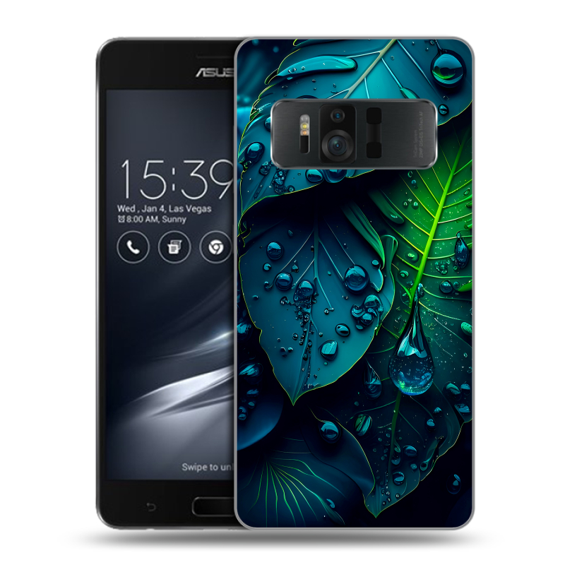 Силиконовый чехол на ASUS ZenFone AR с принтом Листья Силиконовый чехол на ASUS ZenFone AR с принтом Листья