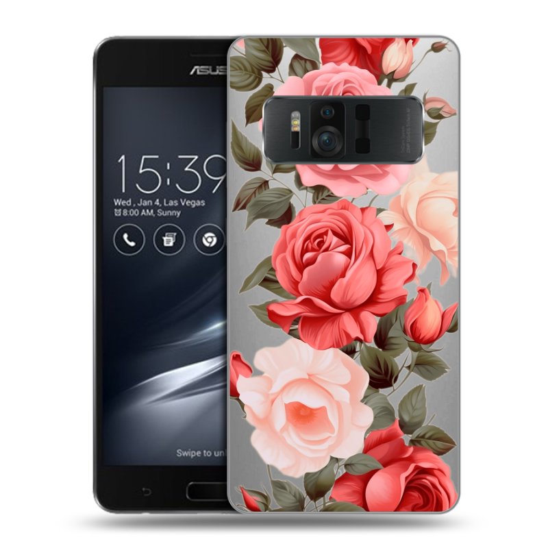 Силиконовый чехол на ASUS ZenFone AR с принтом Розы Силиконовый чехол на ASUS ZenFone AR с принтом Розы
