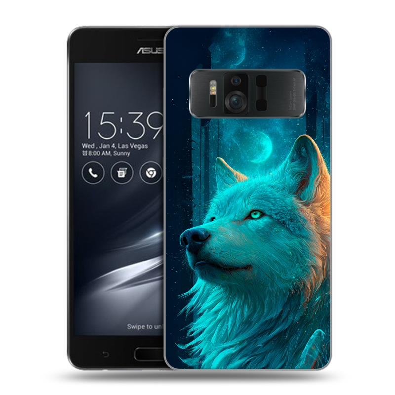 Силиконовый чехол на ASUS ZenFone AR с принтом бабочки саккура Силиконовый чехол на ASUS ZenFone AR с принтом бабочки саккура