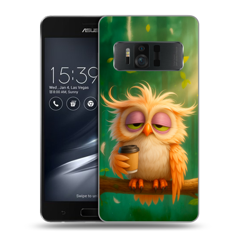 Пластиковый чехол на ASUS ZenFone AR с принтом сова Пластиковый чехол на ASUS ZenFone AR с принтом сова
