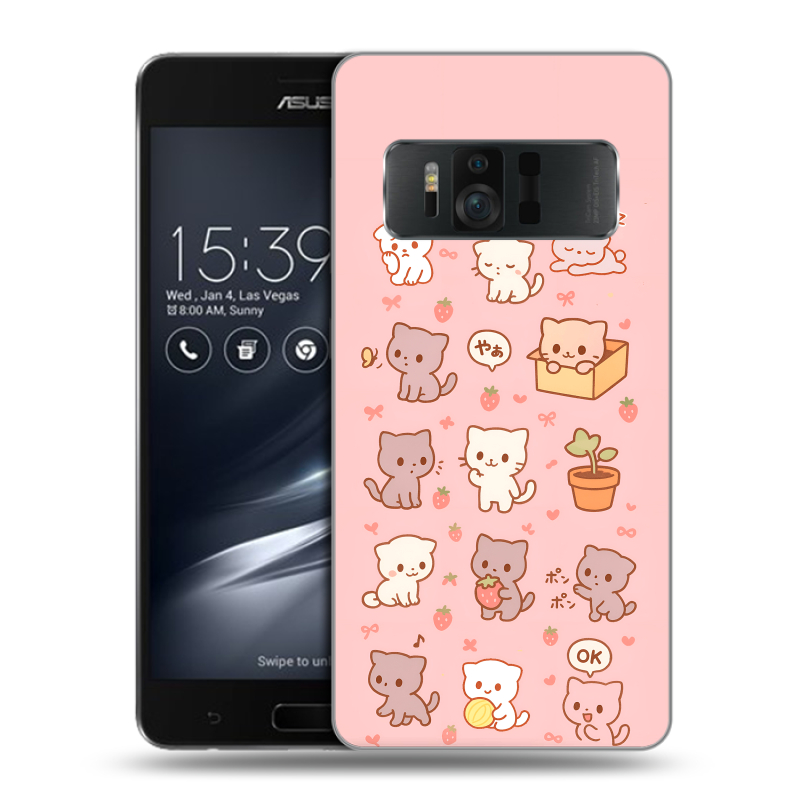 Силиконовый чехол на ASUS ZenFone AR с принтом Hello Kitty Хелоу Кити Силиконовый чехол на ASUS ZenFone AR с принтом Hello Kitty Хелоу Кити