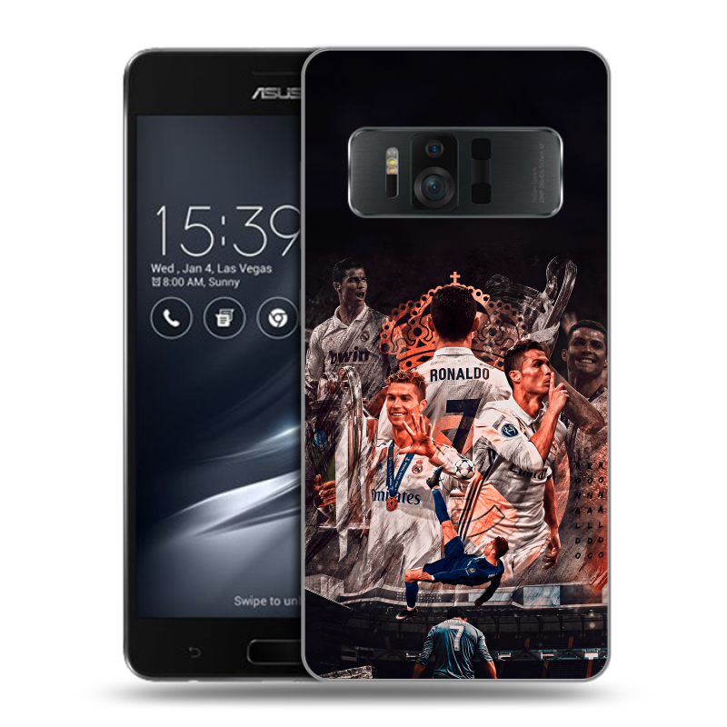 Силиконовый чехол на ASUS ZenFone AR с принтом Реал Роналдо Real Ronaldo Силиконовый чехол на ASUS ZenFone AR с принтом Реал Роналдо Real Ronaldo