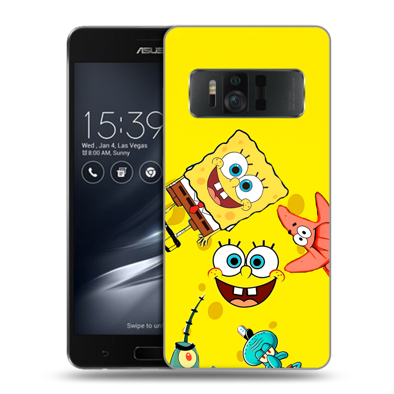 Силиконовый чехол на ASUS ZenFone AR с принтом Спанч боб Спанчбоб Силиконовый чехол на ASUS ZenFone AR с принтом Спанч боб Спанчбоб