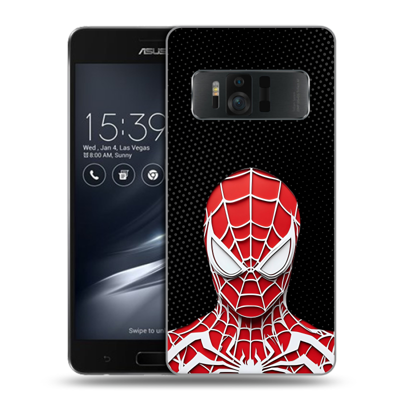 Пластиковый чехол на ASUS ZenFone AR с принтом человек паук spiderman Пластиковый чехол на ASUS ZenFone AR с принтом человек паук spiderman