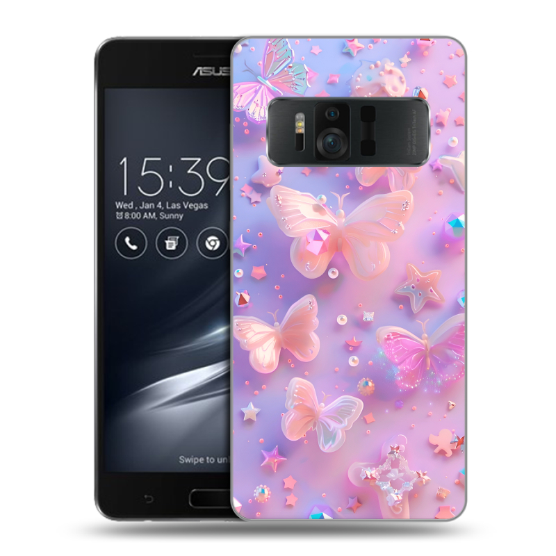 Пластиковый чехол на ASUS ZenFone AR с принтом Бабочки Пластиковый чехол на ASUS ZenFone AR с принтом Бабочки