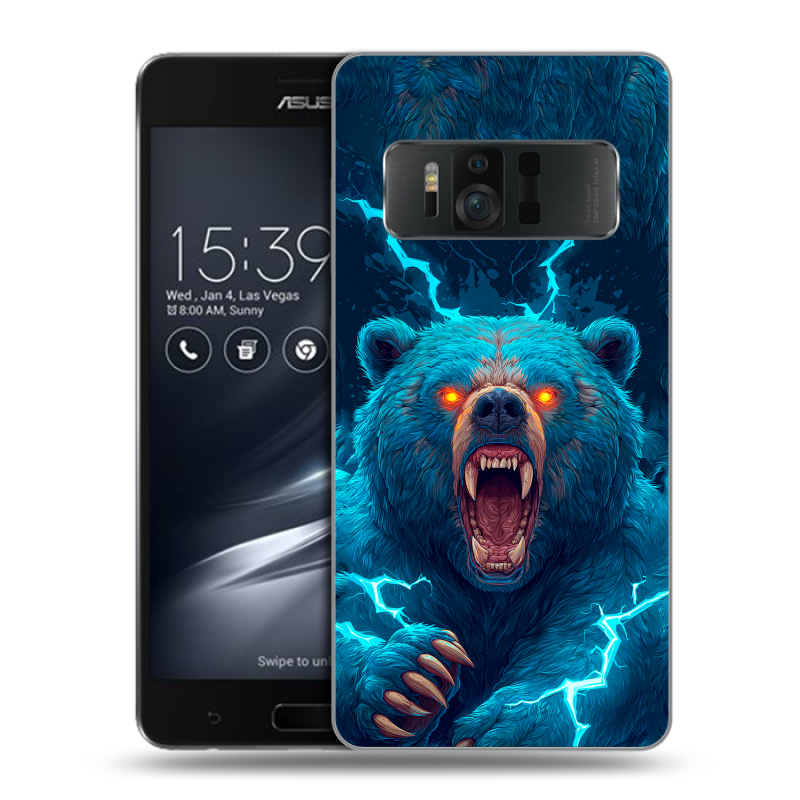 Пластиковый чехол на ASUS ZenFone AR с принтом Медведь Пластиковый чехол на ASUS ZenFone AR с принтом Медведь