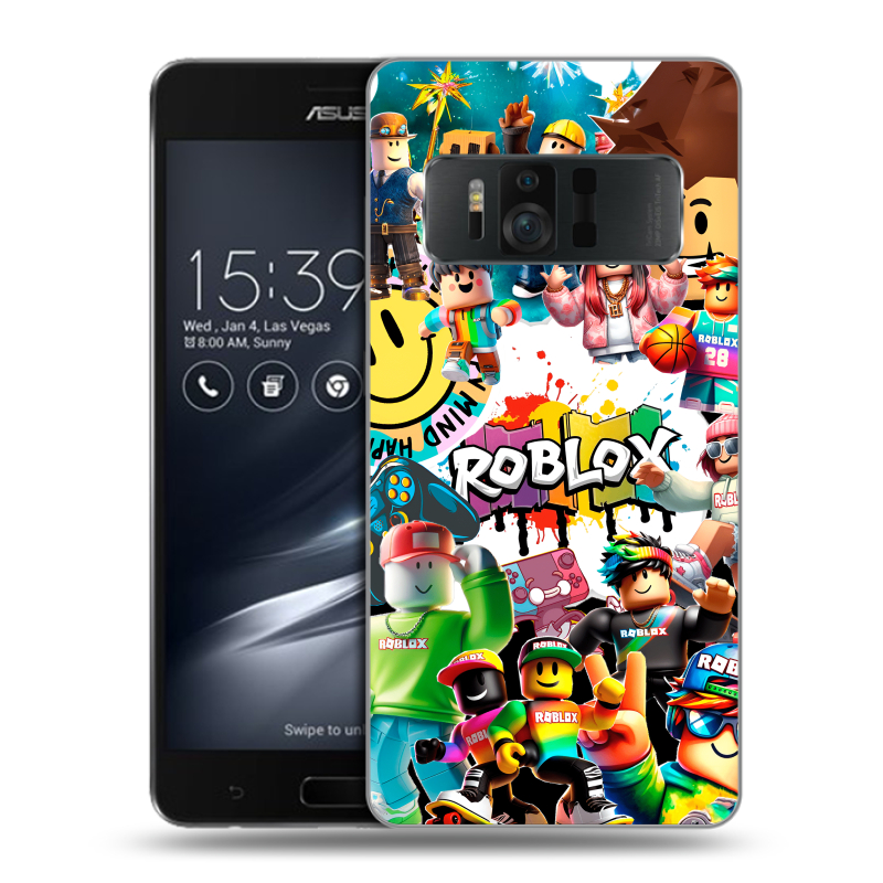 Пластиковый чехол на ASUS ZenFone AR с принтом Roblox Роблокс Пластиковый чехол на ASUS ZenFone AR с принтом Roblox Роблокс