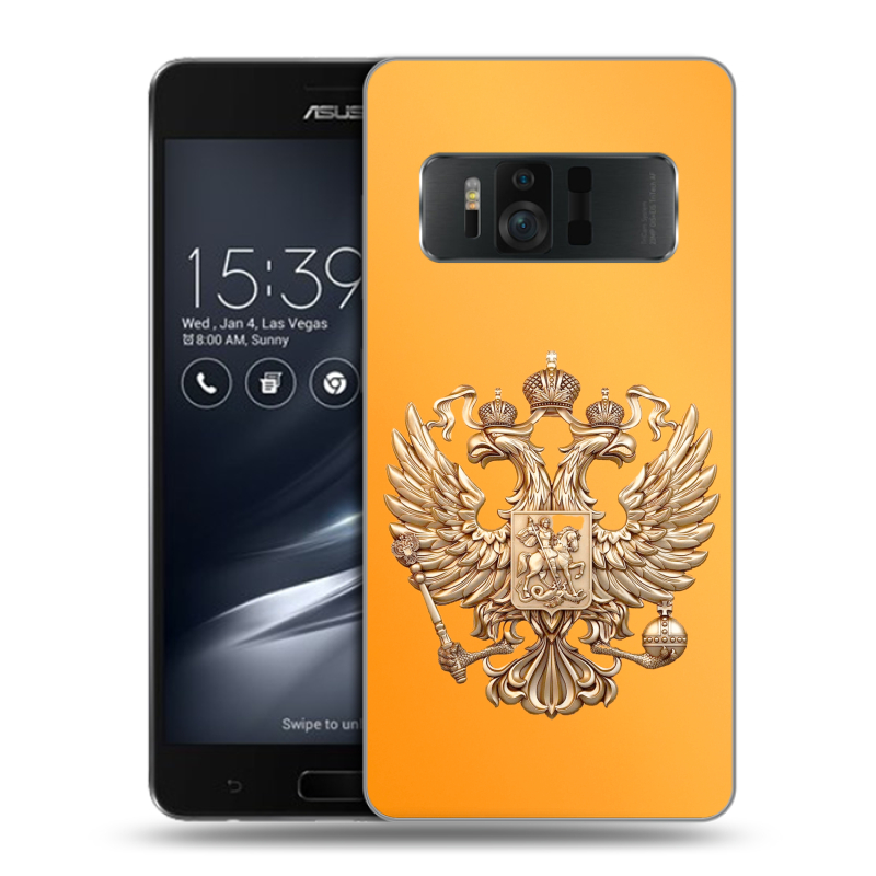 Пластиковый чехол на ASUS ZenFone AR с принтом Герб Флаг России Пластиковый чехол на ASUS ZenFone AR с принтом Герб Флаг России