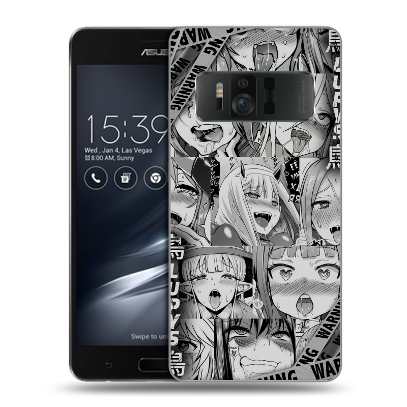 Силиконовый чехол на ASUS ZenFone AR с принтом Ahegao Ахегао Аниме Силиконовый чехол на ASUS ZenFone AR с принтом Ahegao Ахегао Аниме