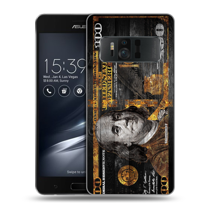 Силиконовый чехол на ASUS ZenFone AR с принтом Доллар деньги Силиконовый чехол на ASUS ZenFone AR с принтом Доллар деньги