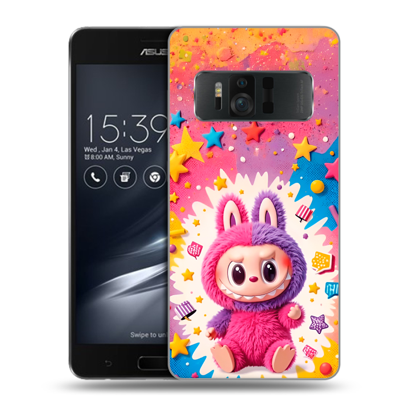 Силиконовый чехол на ASUS ZenFone AR с принтом Labubu Лабубу Силиконовый чехол на ASUS ZenFone AR с принтом Labubu Лабубу