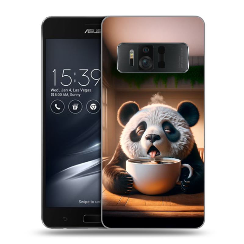 Силиконовый чехол на ASUS ZenFone AR с принтом смешная панда Силиконовый чехол на ASUS ZenFone AR с принтом смешная панда