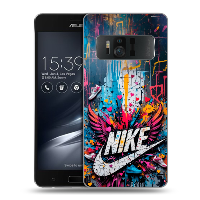 Пластиковый чехол на ASUS ZenFone AR с принтом Nike Найк Пластиковый чехол на ASUS ZenFone AR с принтом Nike Найк