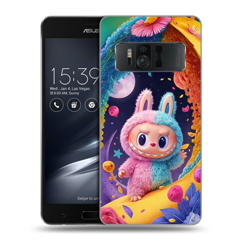 Силиконовый чехол на ASUS ZenFone AR с принтом Labubu Лабубу Силиконовый чехол на ASUS ZenFone AR с принтом Labubu Лабубу