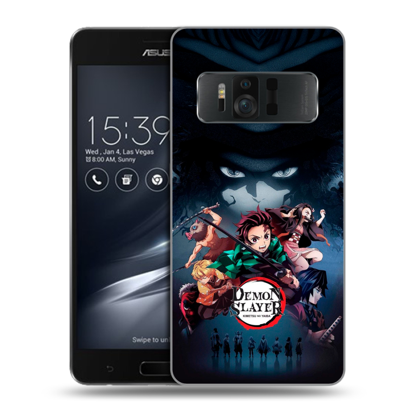 Пластиковый чехол на ASUS ZenFone AR с принтом Demon Slayer Клинок рассекающий демонов Пластиковый чехол на ASUS ZenFone AR с принтом Demon Slayer Клинок рассекающий демонов