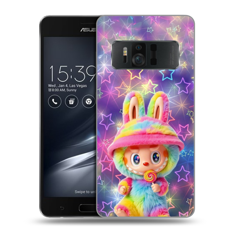 Силиконовый чехол на ASUS ZenFone AR с принтом Labubu Лабубу Силиконовый чехол на ASUS ZenFone AR с принтом Labubu Лабубу