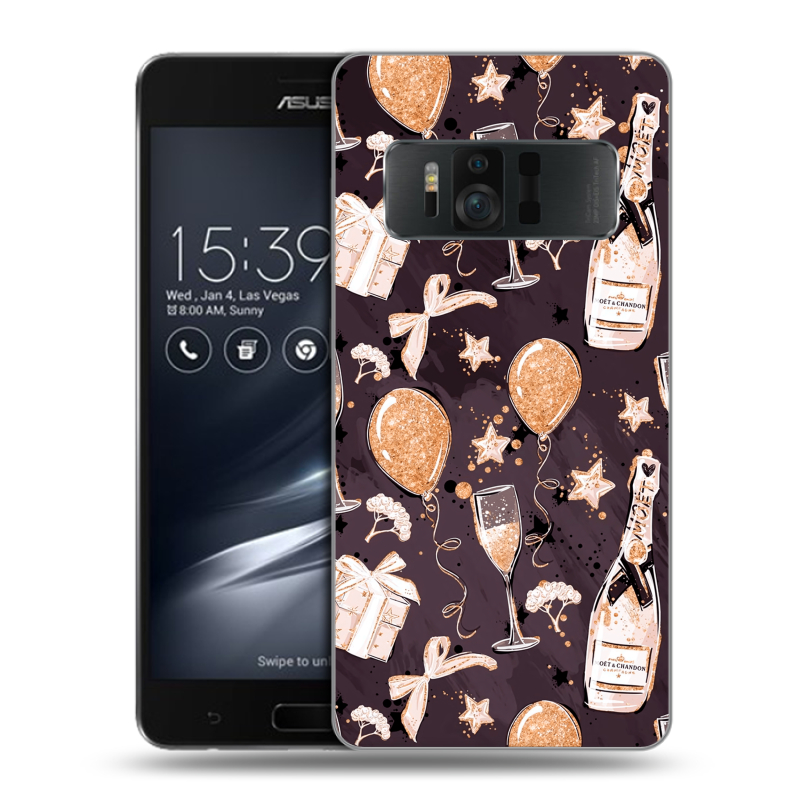 Силиконовый чехол на ASUS ZenFone AR с принтом Новый год Силиконовый чехол на ASUS ZenFone AR с принтом Новый год