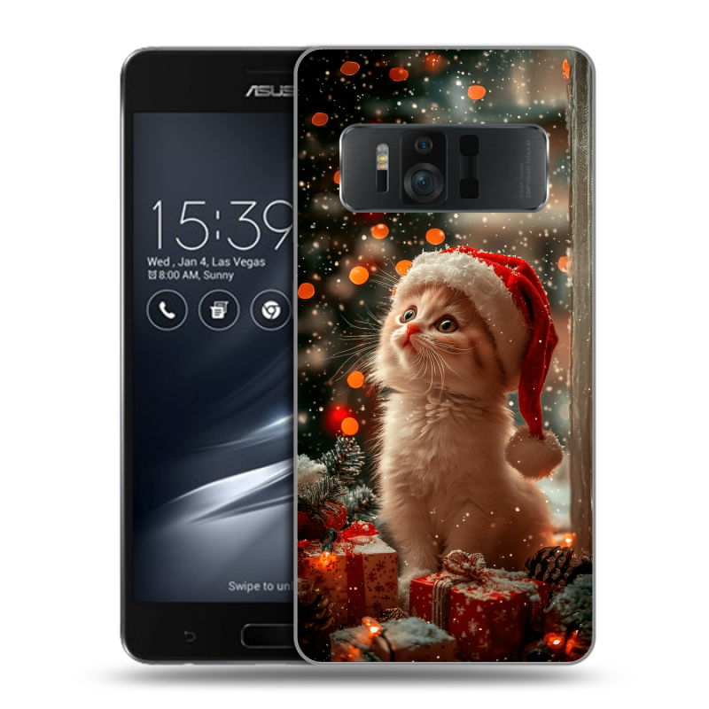 Силиконовый чехол на ASUS ZenFone AR с принтом Новый год Силиконовый чехол на ASUS ZenFone AR с принтом Новый год