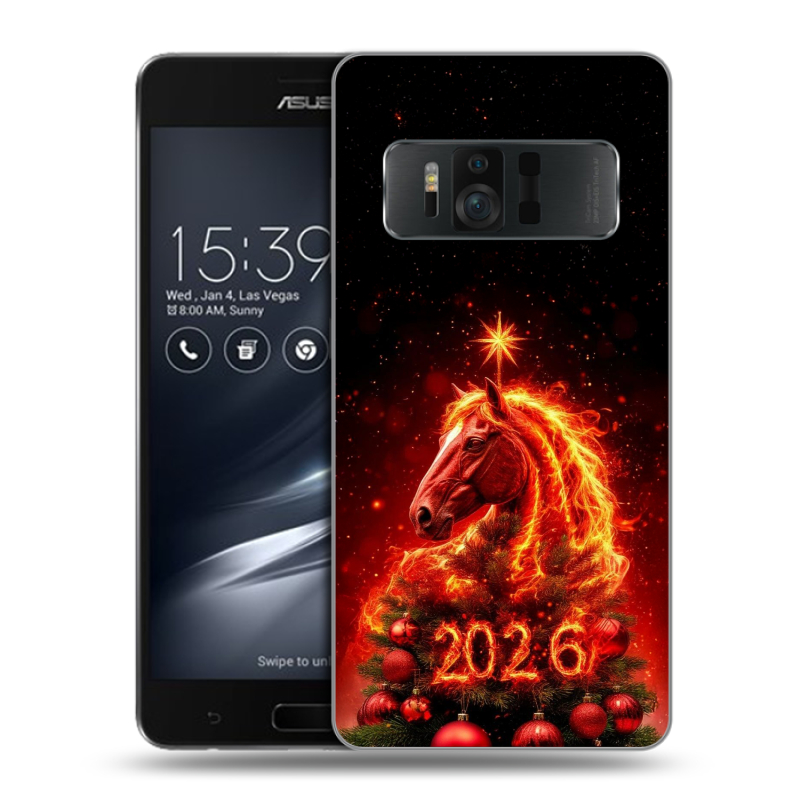 Пластиковый чехол на ASUS ZenFone AR с принтом Новый год Пластиковый чехол на ASUS ZenFone AR с принтом Новый год
