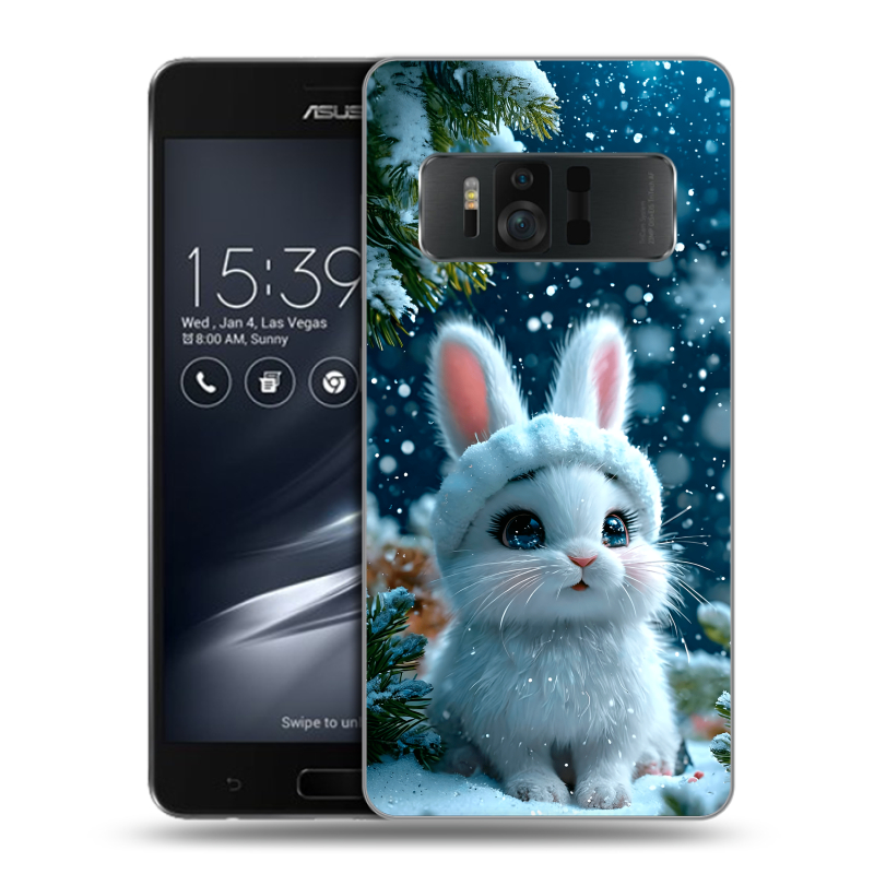 Пластиковый чехол на ASUS ZenFone AR с принтом Новый год Пластиковый чехол на ASUS ZenFone AR с принтом Новый год