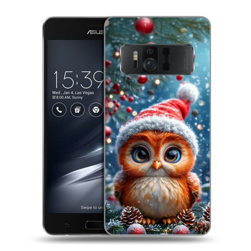 Силиконовый чехол на ASUS ZenFone AR с принтом Новый год Силиконовый чехол на ASUS ZenFone AR с принтом Новый год